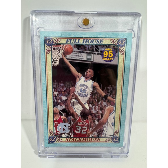 Collect-A-Card Other - Collect-A-Card Trading Card Jerry Stackhouse OS Blue Excellent Pro 95 Draft FH-4